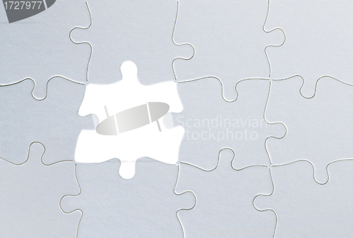 Image of Jigsaw puzzle close up