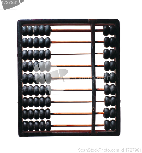 Image of Wooden abacus isolated on white background