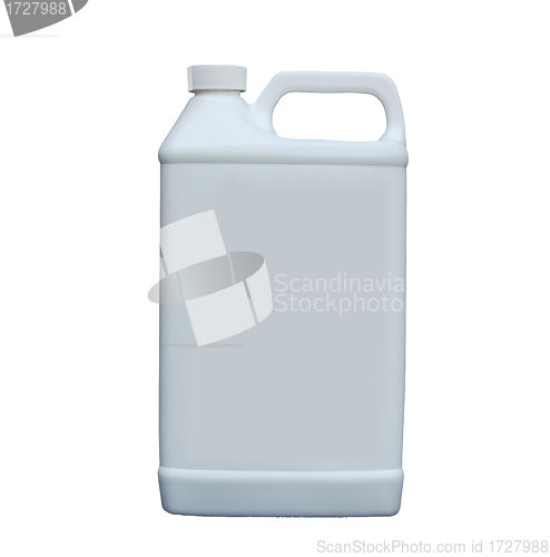 Image of white container on white background