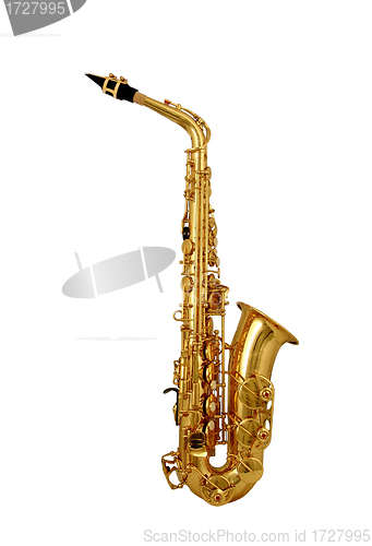 Image of Saxophone isolated on white