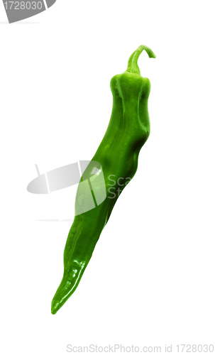 Image of green pepper isolated