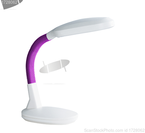 Image of office table lamp isolated