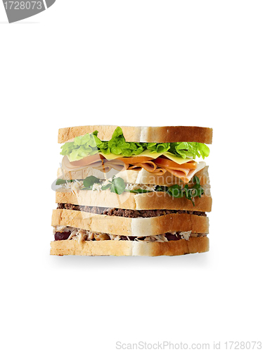 Image of Sandwich isolated on white background