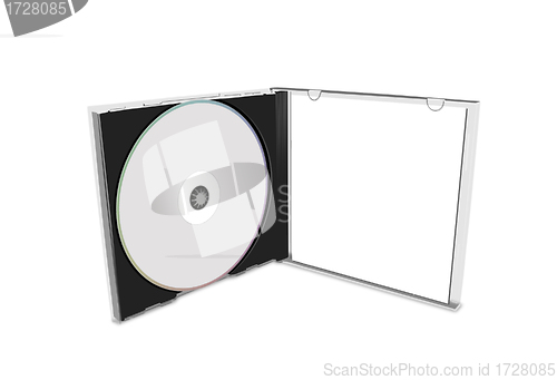 Image of blank cd cover isolated
