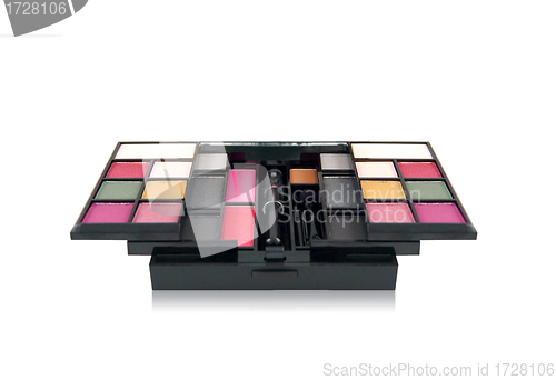 Image of Make-up palette isolated on white background