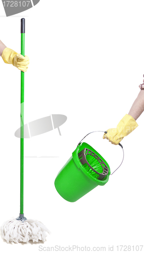 Image of mop and bucket