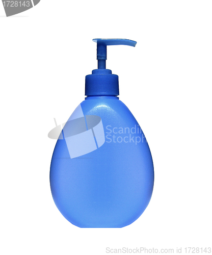 Image of bottle of liquid soap isolated