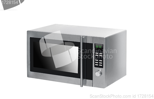 Image of microwave oven on background