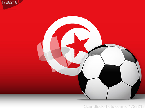 Image of Turkey Soccer Ball with Flag Background