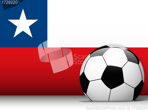 Image of Cuba Soccer Ball with Flag Background