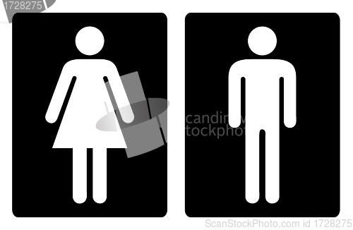 Image of Toilet symbols simple