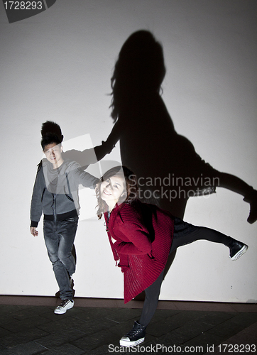 Image of Asian couple on street