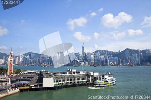 Image of Hong Kong skyline along Victoria Harbour