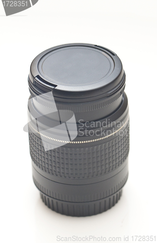 Image of Standard zoom lens isolated on white background