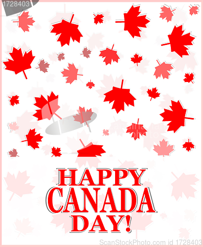 Image of Happy Canada Day greetings card