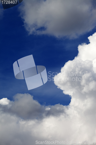 Image of Blue sky and clouds