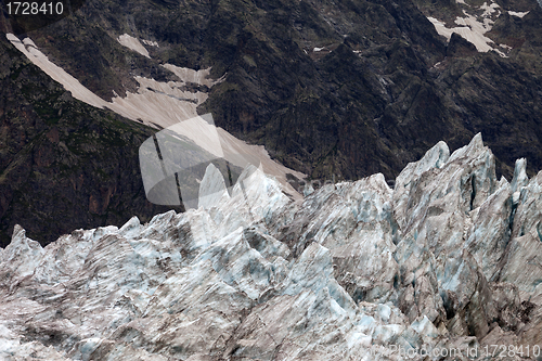 Image of Glacier in Caucasus Mountains, Georgia.