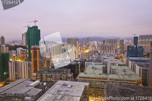 Image of Hong Kong downtown at dawn