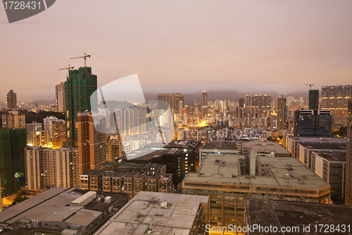 Image of Hong Kong cityscape at dawn