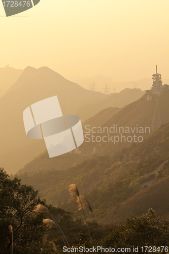 Image of Mountain sunset