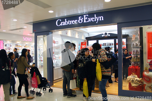 Image of Crabtree and Evelyn shop in Hong Kong