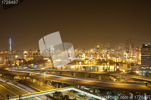 Image of Traffic in highway of a modern city