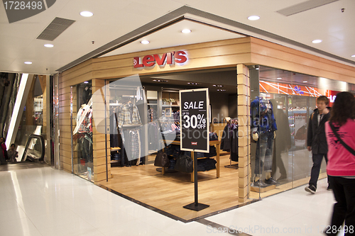 Image of Levis shop in Hong Kong