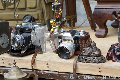Image of Market selling old cameras 