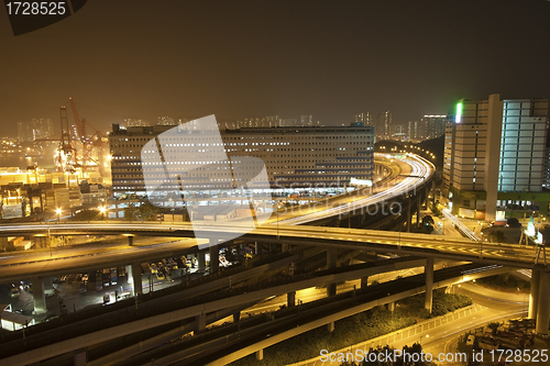 Image of Traffic in highway of a modern city