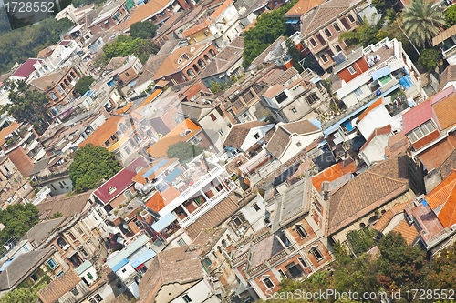 Image of Gulang Yu Island in Xiamen, China with many historial buildings