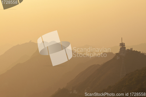 Image of Mountain sunset in Hong Kong