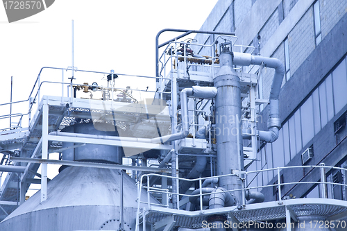 Image of Gas tanks in gas processing plant in Hong Kong