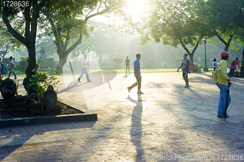 Image of Walking in Rizal Park