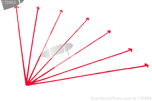 Image of lines with arrows