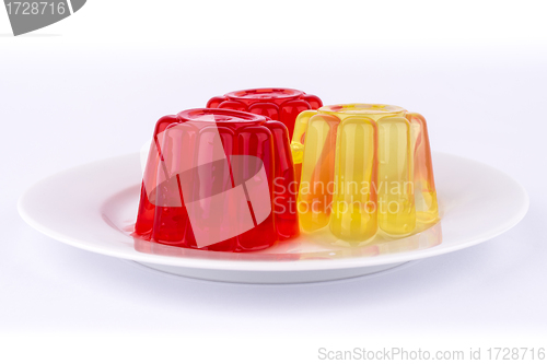 Image of Gelatin of different colors.