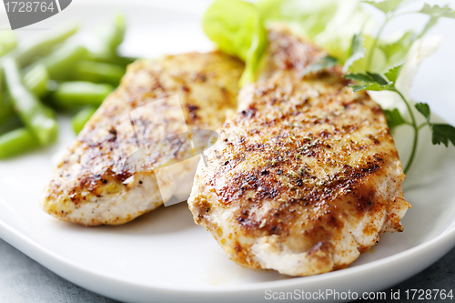 Image of grilled chicken brest fillet