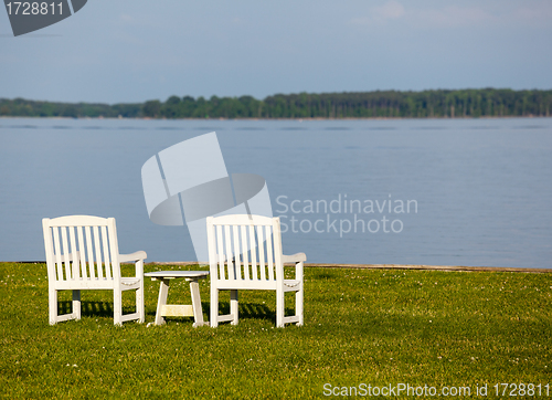 Image of Pair of garden chairs by Chesapeake bay