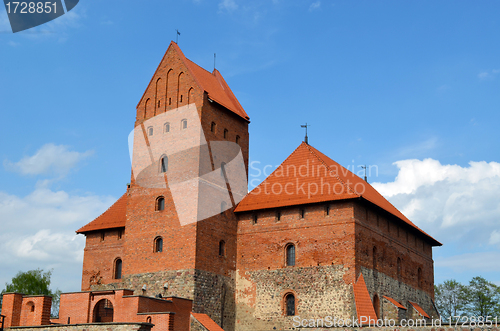 Image of Trakai Castle XIV, XV century architecture 