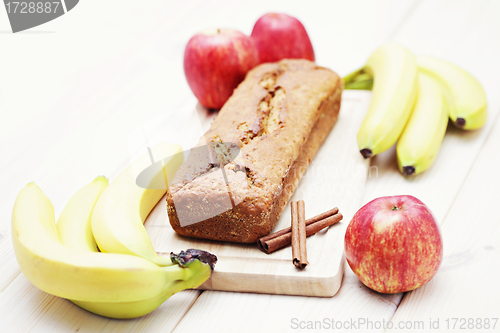 Image of apple and banana cake