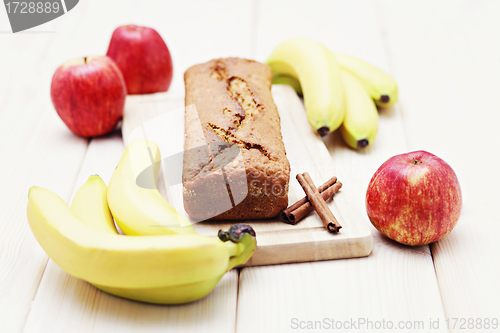 Image of apple and banana cake