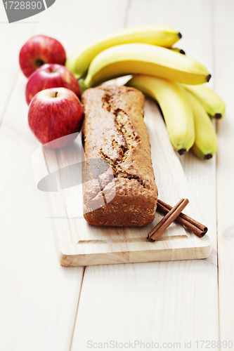 Image of apple and banana cake