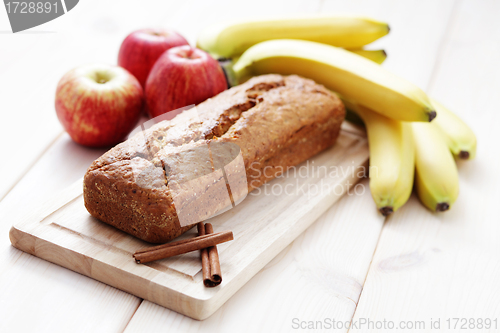 Image of apple and banana cake