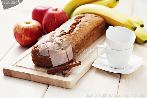 Image of apple and banana cake