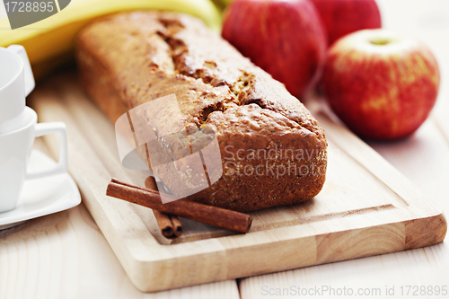 Image of apple and banana cake