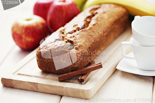 Image of apple and banana cake