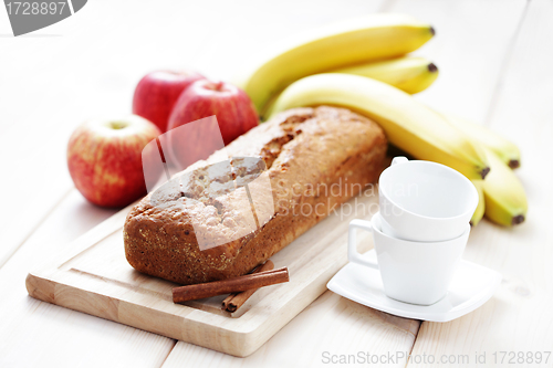 Image of apple and banana cake