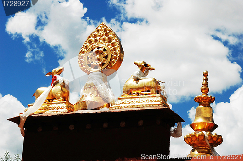 Image of Golden Roof of a Tibetan lamasery