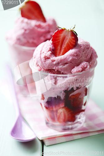 Image of strawberry ice cream