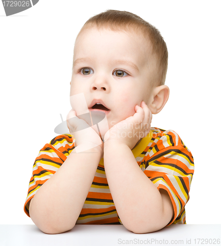 Image of Portrait of a cute little boy