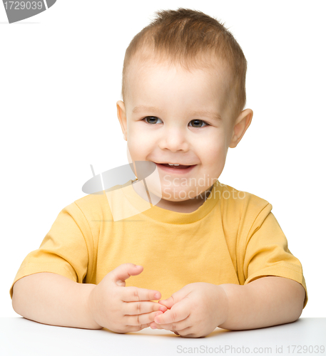 Image of Portrait of a cute little boy
